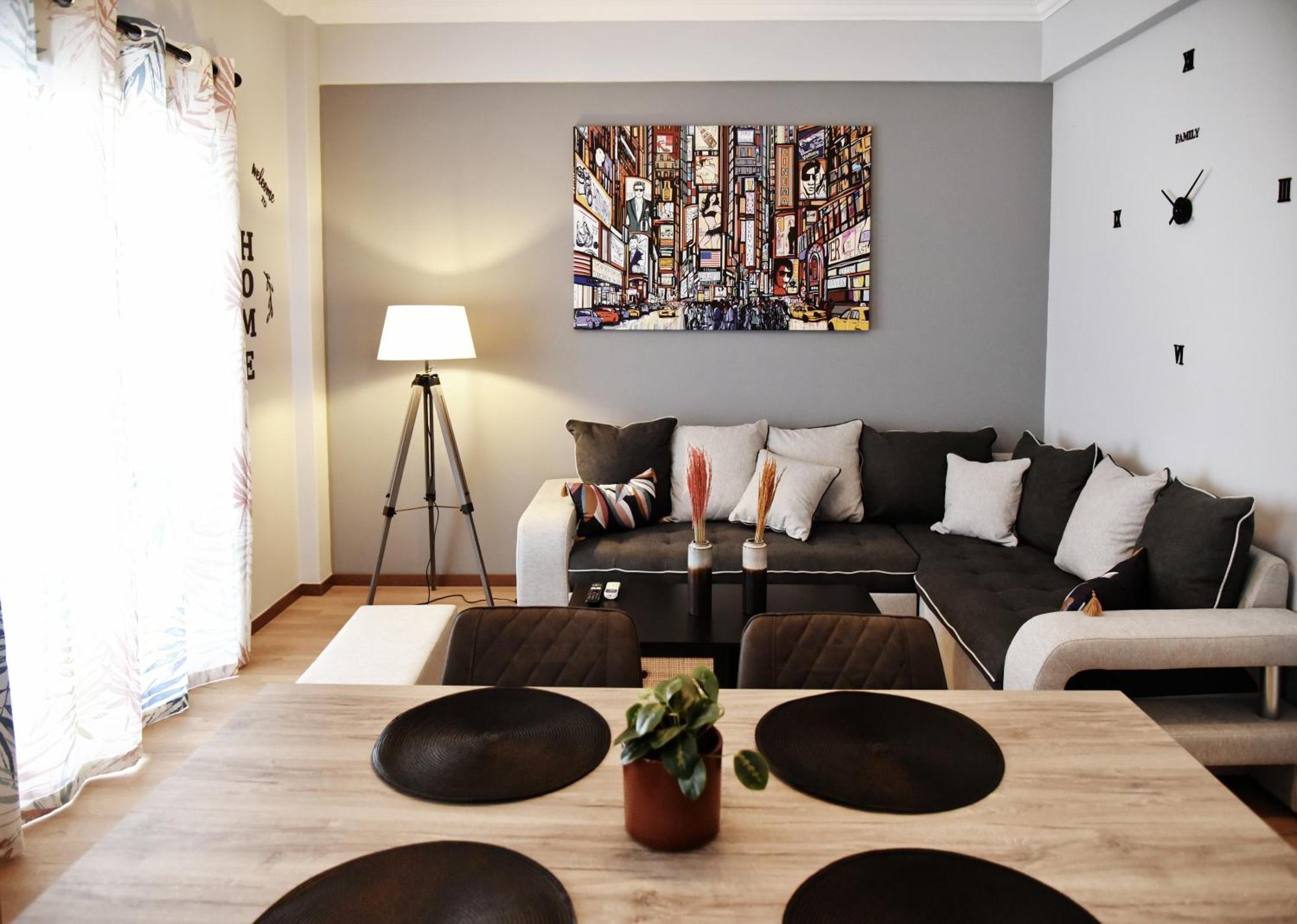 Kipseli New Modern & Cozy 65Tv Netflix Apartment Athena Bagian luar foto
